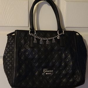 Authentic Black leather guess purse (Nwot)